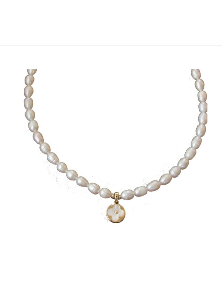 LATEEN Natural Pearl Necklace Fresh Water Peral Necklace With Luxry Gift Box Gift For Mother Wife  Girlfriend - Image 3